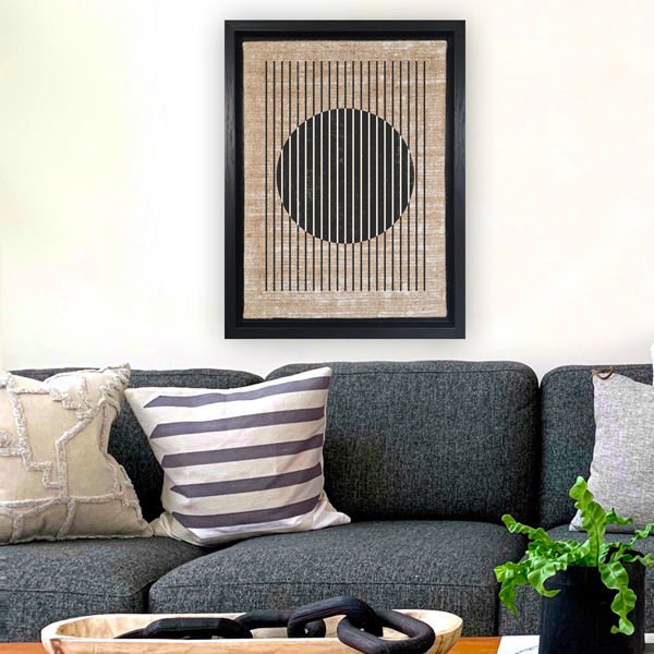 Siyah L Çerçeveli Tablo 66cm x 96cm