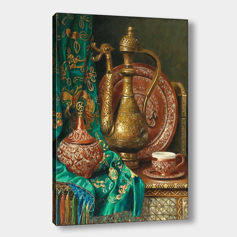 Altın Sürahi Kanvas Tablo 50cm x 70cm