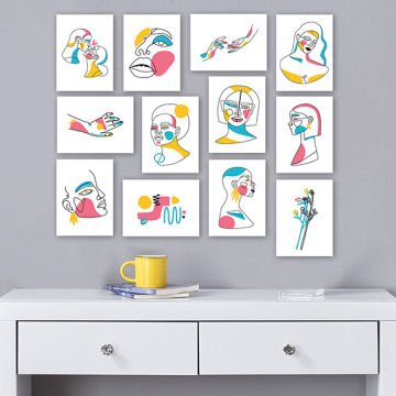 12 Parçalı Set Mdf Tablo 20cm x 15cm