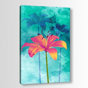 Çiçek Kanvas Tablo 30cm x 40cm
