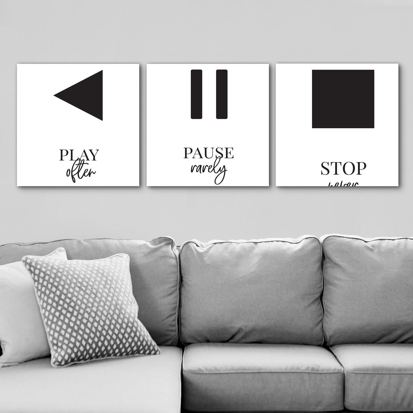 3 Parçalı Kanvas Tablo