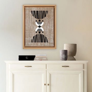 Naturel L Çerçeveli Tablo 96cm x 136cm