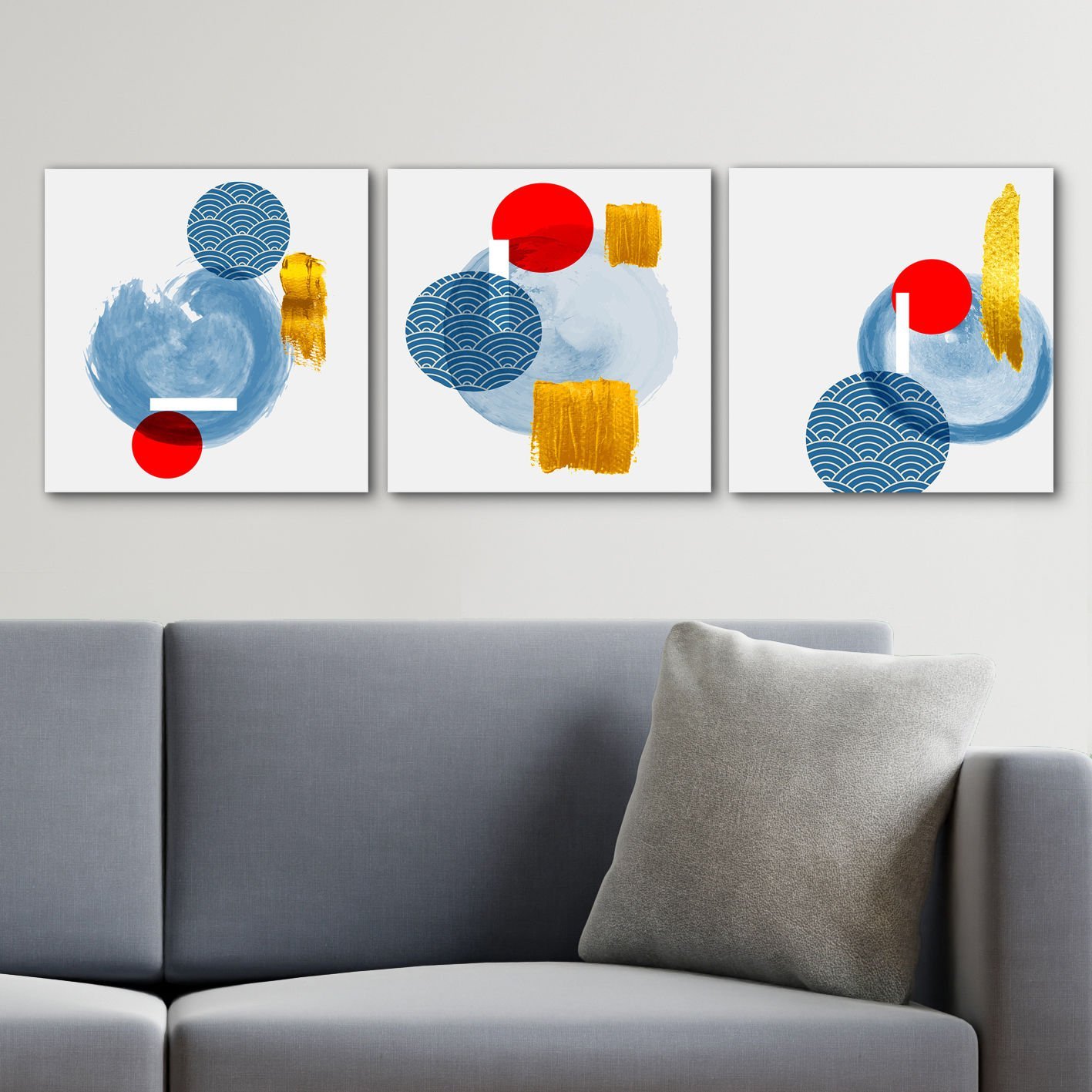 3 Parçalı Kanvas Tablo