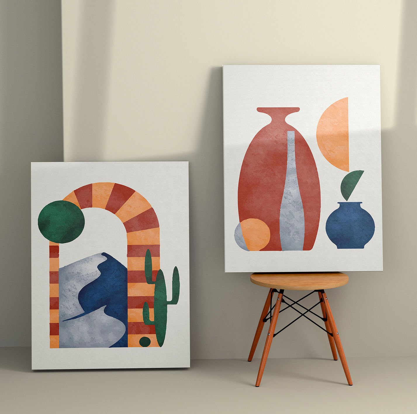2 Parçalı Kanvas Tablo 70cm x 100cm - 2 Parça