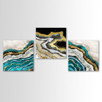 3 Parçalı Kanvas Tablo