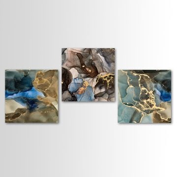 3 Parçalı Kanvas Tablo