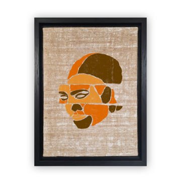 Siyah L Çerçeveli Tablo 46cm x 66cm