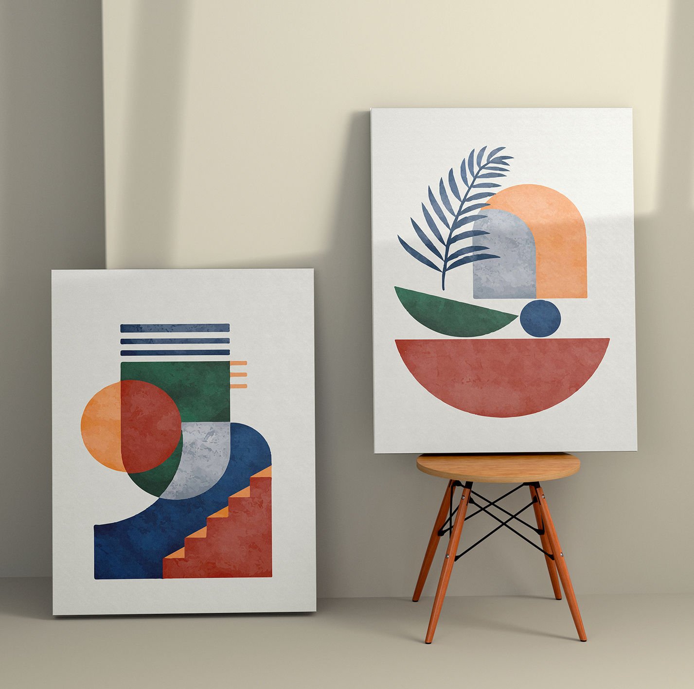 2 Parçalı Kanvas Tablo 30cm x 40cm - 2 Parça
