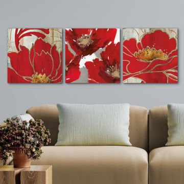 3 Parçalı Kanvas Tablo