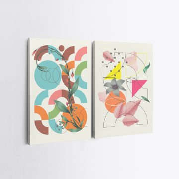 2 Parçalı Kanvas Tablo 30cm x 40cm - 2 Parça