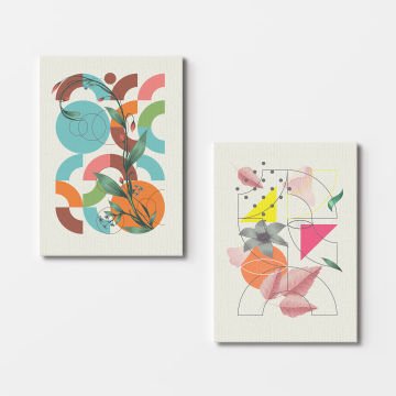 2 Parçalı Kanvas Tablo 30cm x 40cm - 2 Parça