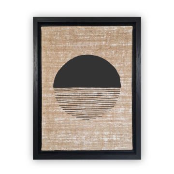 Siyah L Çerçeveli Tablo 46cm x 66cm