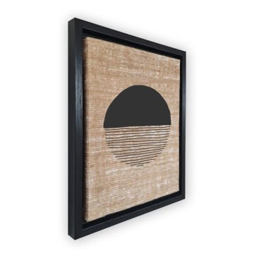 Siyah L Çerçeveli Tablo 46cm x 66cm