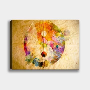 Yin Yoga ve Çakralar Kanvas Tablo 70cm x 100cm