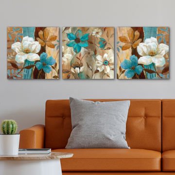3 Parçalı Kanvas Tablo