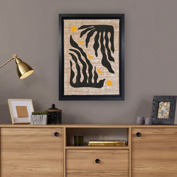 Siyah L Çerçeveli Tablo 46cm x 66cm
