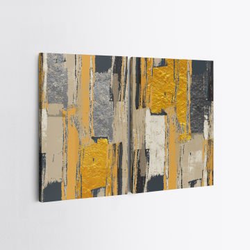 2 Parçalı Kanvas Tablo 50cm x 70cm - 2 Parça