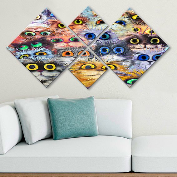 4 Parçalı Mdf Tablo