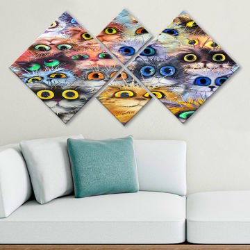 4 Parçalı Mdf Tablo