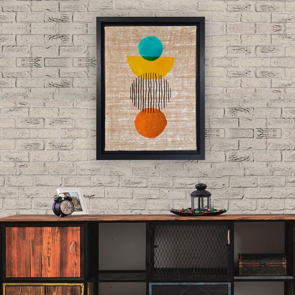 Siyah L Çerçeveli Tablo 66cm x 96cm