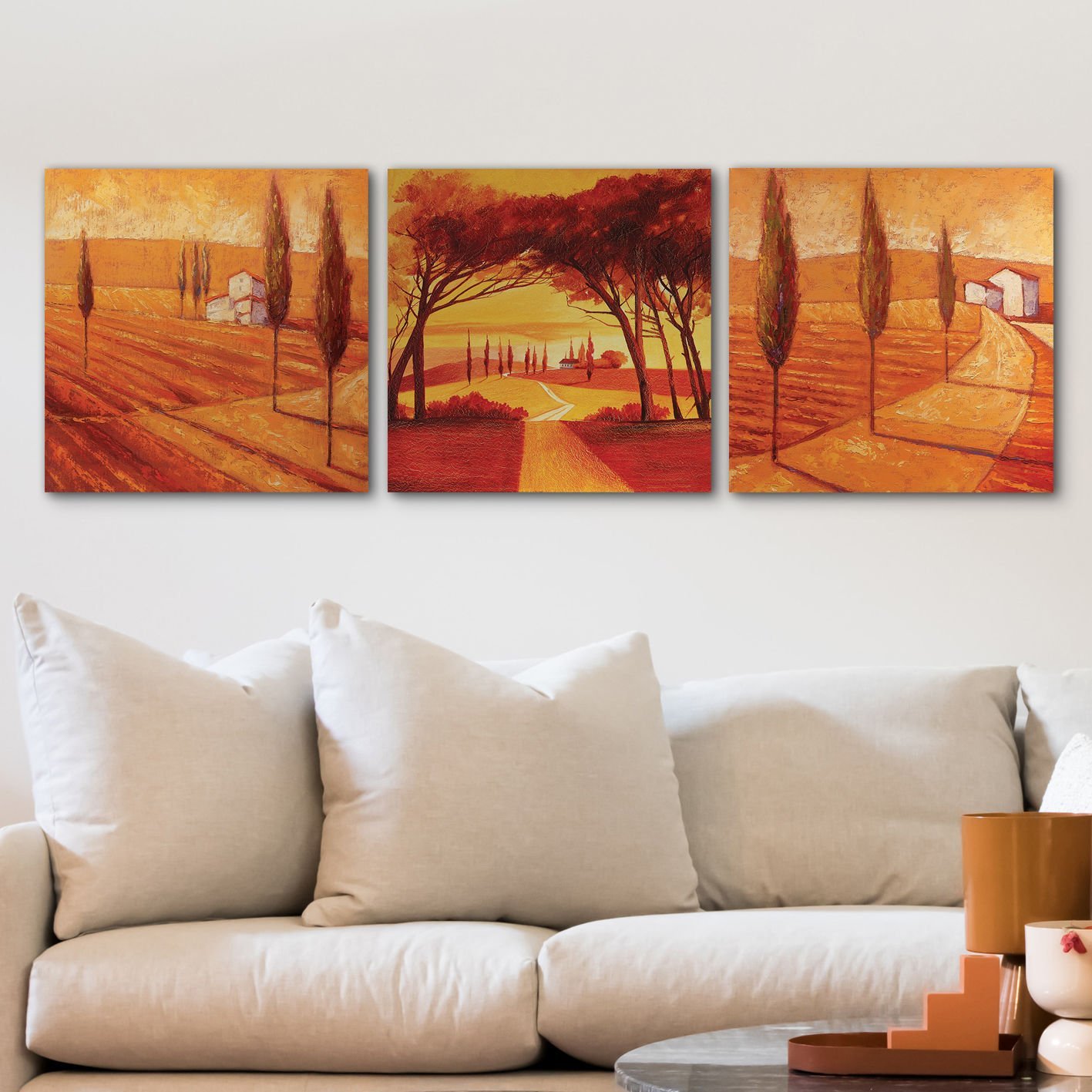 3 Parçalı Kanvas Tablo