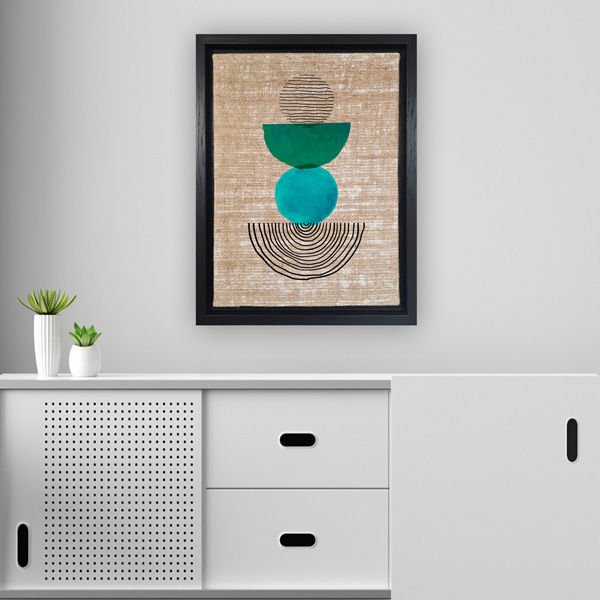 Siyah L Çerçeveli Tablo 46cm x 66cm