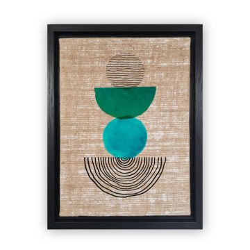 Siyah L Çerçeveli Tablo 66cm x 96cm