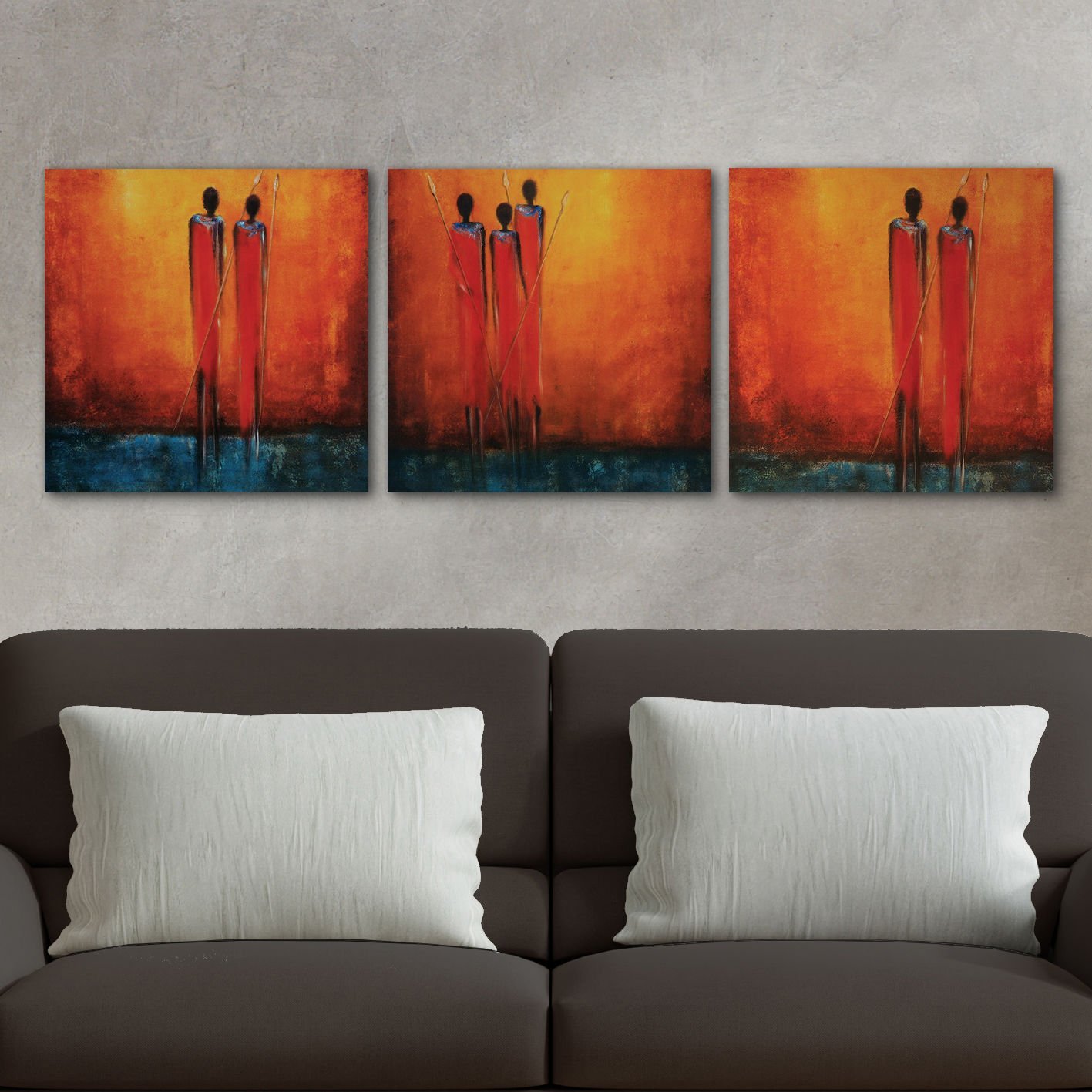 3 Parçalı Kanvas Tablo