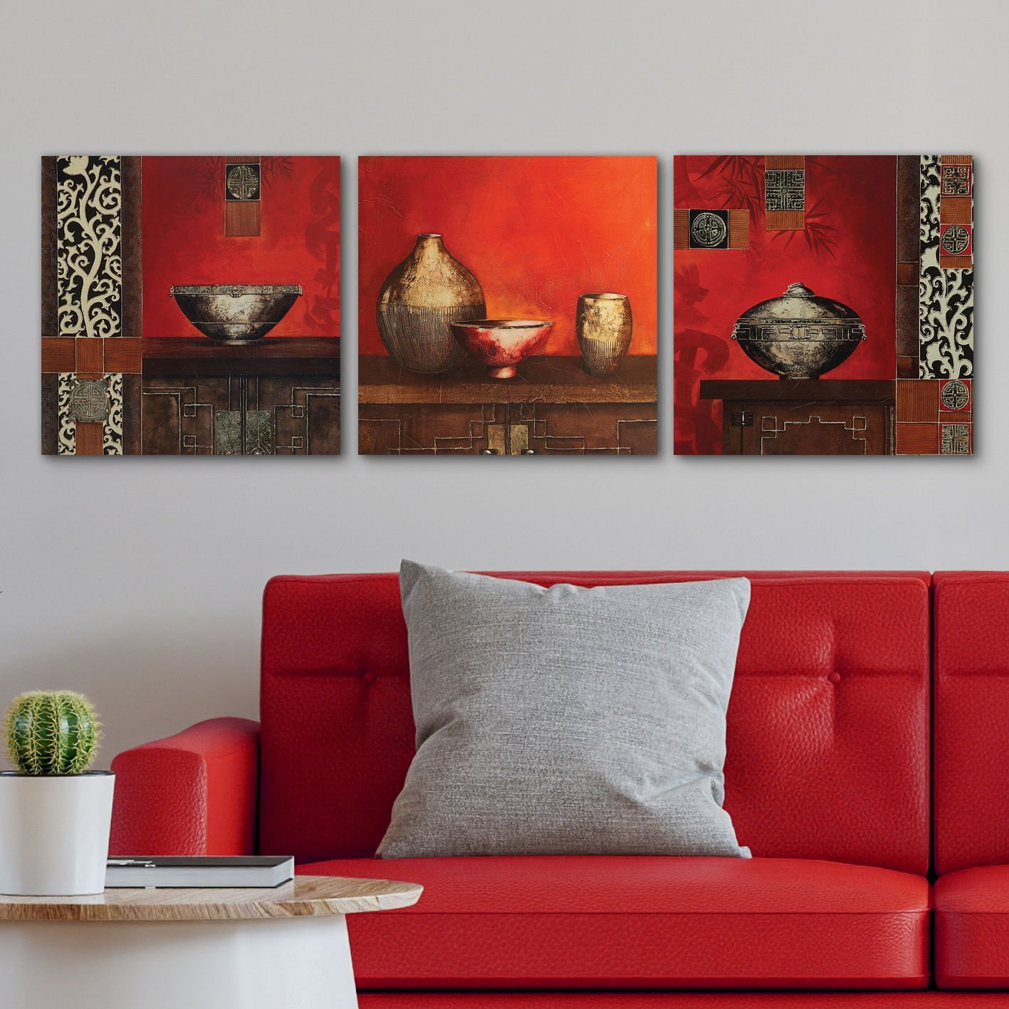 3 Parçalı Kanvas Tablo