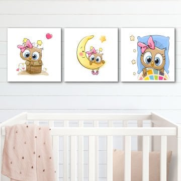 3 Parçalı Kanvas Tablo