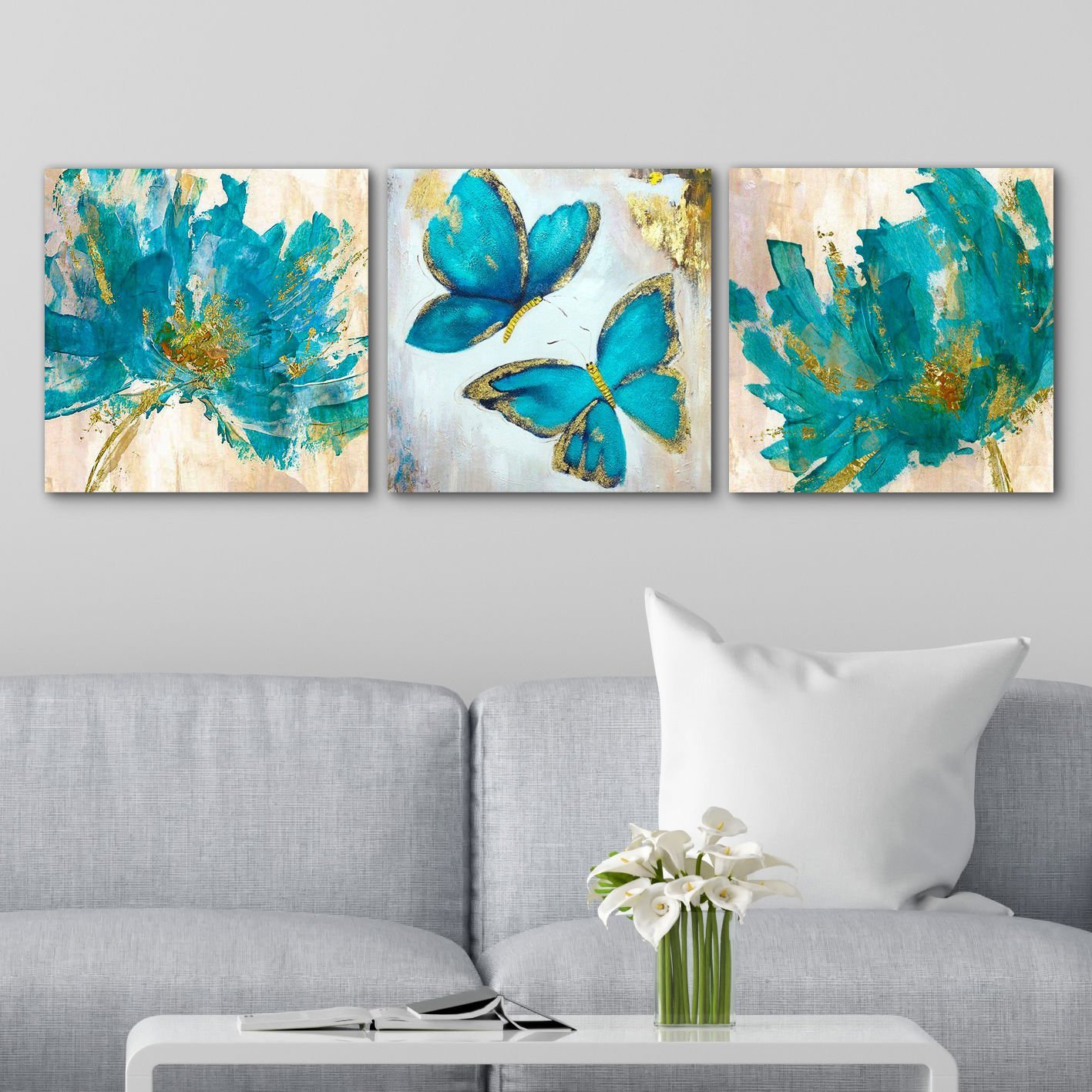 3 Parçalı Kanvas Tablo