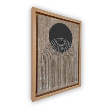 Naturel L Çerçeveli Tablo 96cm x 136cm