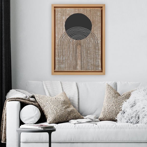 Naturel L Çerçeveli Tablo 96cm x 136cm