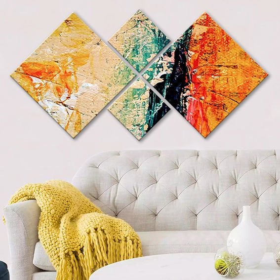 4 Parçalı Mdf Tablo