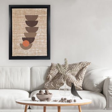 Siyah L Çerçeveli Tablo 36cm x 46cm