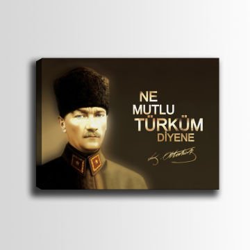 Atatürk Kanvas Tablo 30cm x 40cm