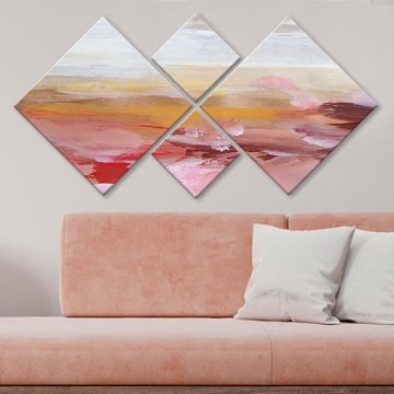 4 Parçalı Mdf Tablo