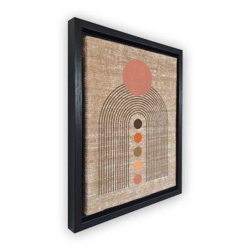 Siyah L Çerçeveli Tablo 66cm x 96cm
