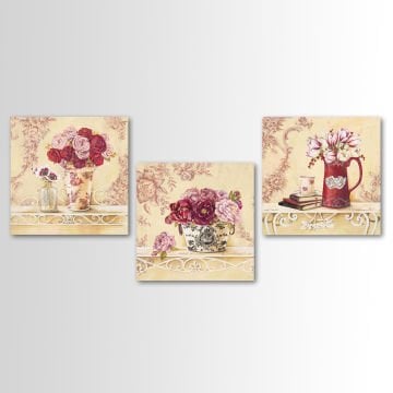 3 Parçalı Kanvas Tablo