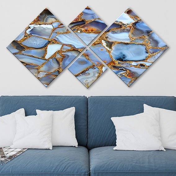 4 Parçalı Mdf Tablo