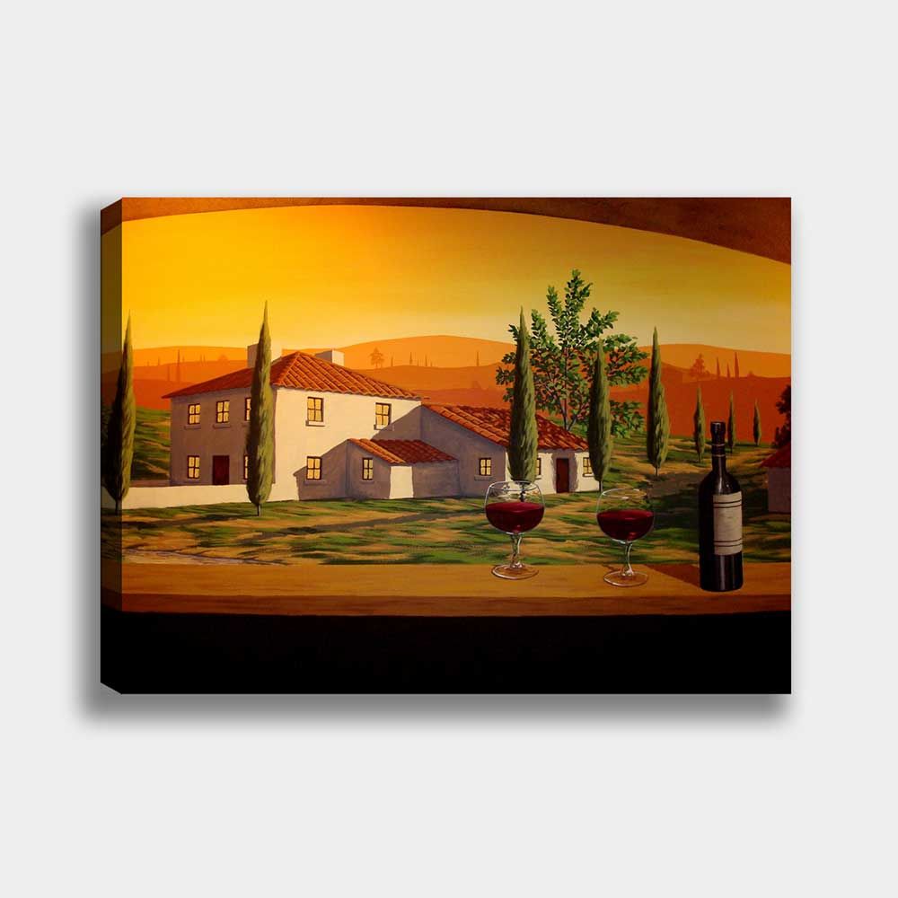 Gün Batımı Manzara Kanvas Tablo 50cm x 70cm
