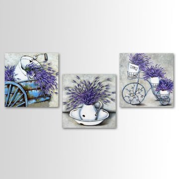 3 Parçalı Kanvas Tablo