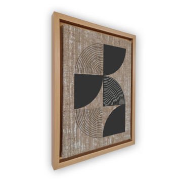 Naturel L Çerçeveli Tablo 96cm x 136cm