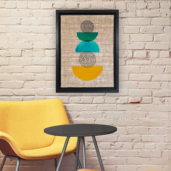 Siyah L Çerçeveli Tablo 96cm x 136cm