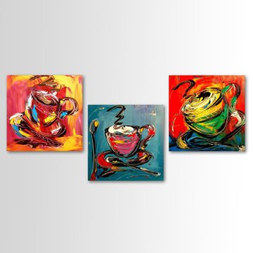 3 Parçalı Kanvas Tablo