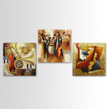 3 Parçalı Kanvas Tablo