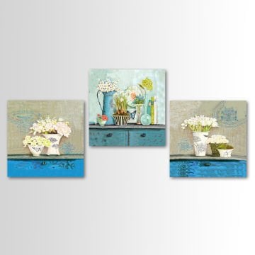 3 Parçalı Kanvas Tablo