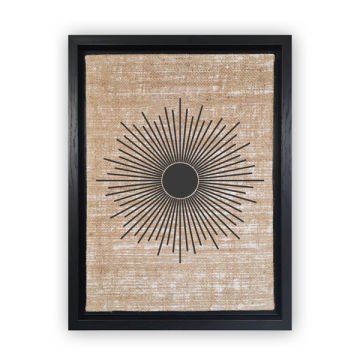Siyah L Çerçeveli Tablo 96cm x 136cm