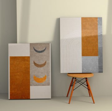2 Parçalı Kanvas Tablo 70cm x 100cm - 2 Parça