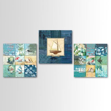 3 Parçalı Kanvas Tablo